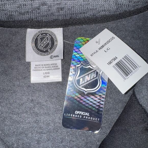 LA Kings NHL Men’s Large Full Zip Jacket Heather Gray NWT Official Licensed Prod - Picture 3 of 5